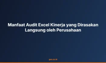 audit excel kinerja perusahaan