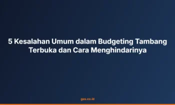budgeting tambang terbuka