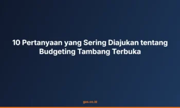 budgeting tambang terbuka