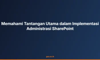 Implementasi Administrasi SharePoint