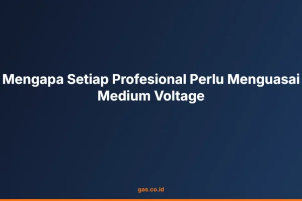 Mengapa Setiap Profesional Perlu Menguasai Medium Voltage