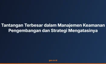 manajemen keamanan pengembangan