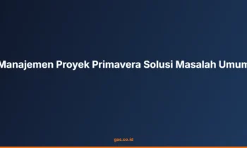 manajemen proyek primavera