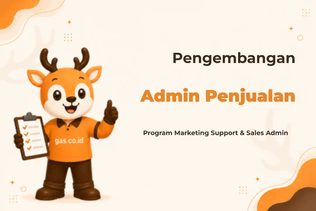 Banner kelas Marketing Support Sales Admin