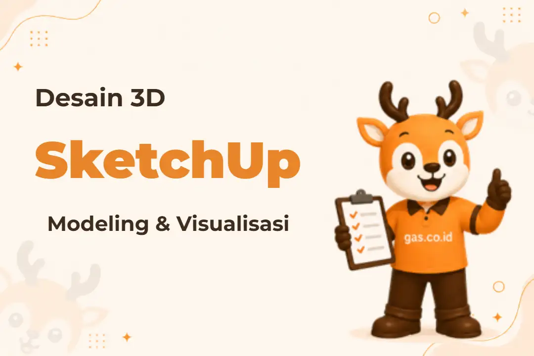 Ilustrasi Modeling 3D Sketchup