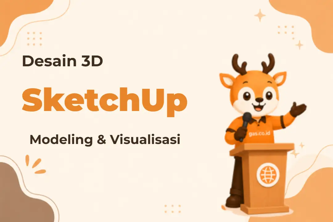 Infografis program Modeling 3D Sketchup