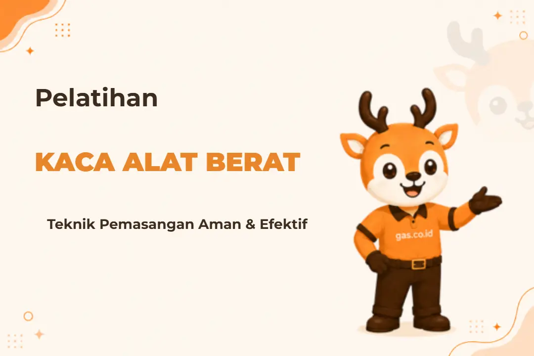 Infografis program Pemasangan Kaca Alat Berat
