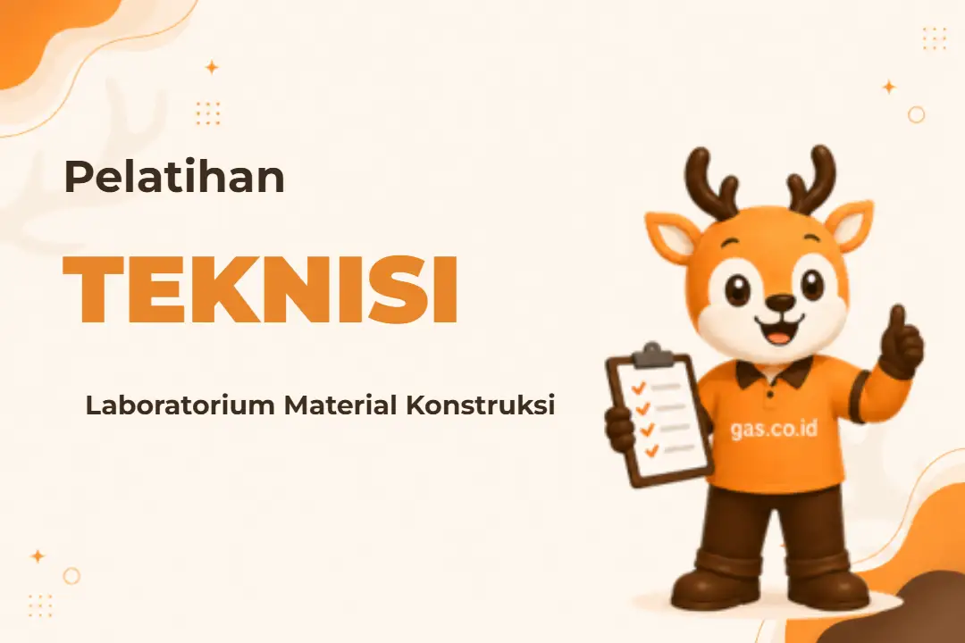 Ilustrasi Teknisi Laboratorium Material Konstruksi