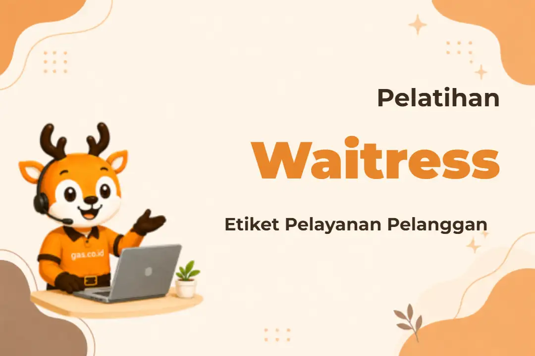 Banner kelas Waitress Table Manner