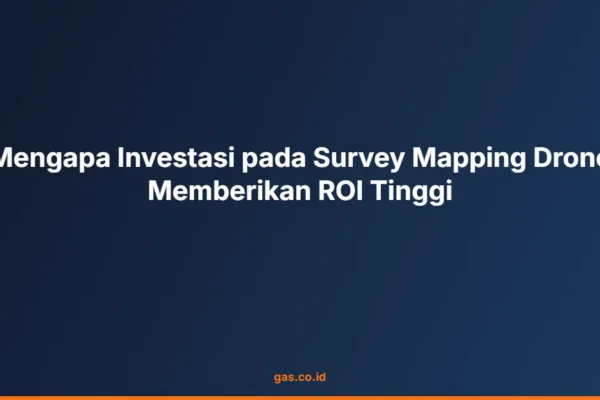 Mengapa Investasi pada Survey Mapping Drone Memberikan ROI Tinggi