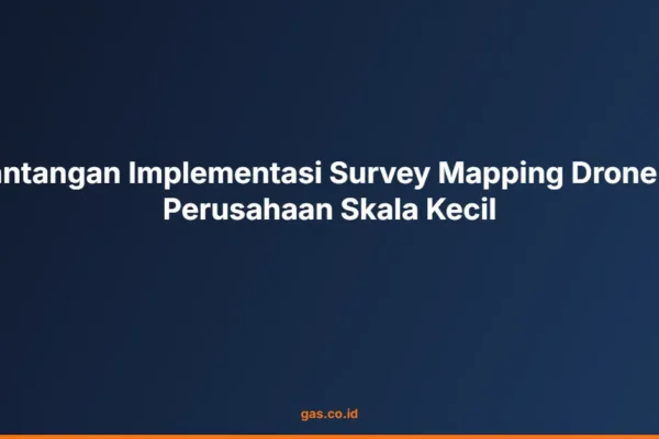 Tantangan Implementasi Survey Mapping Drone di Perusahaan Skala Kecil