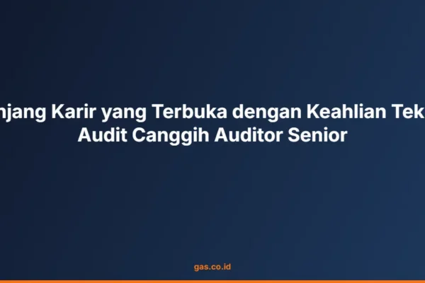 Jenjang Karir yang Terbuka dengan Keahlian Teknik Audit Canggih Auditor Senior