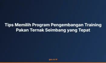 program training pakan ternak