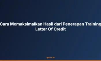 Training Letter Of Credit